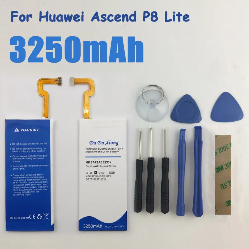 Топ качественный вместительный 3250 mAh HB3742A0EZC+ запасная батарея для Huawei Ascend P8 Lite