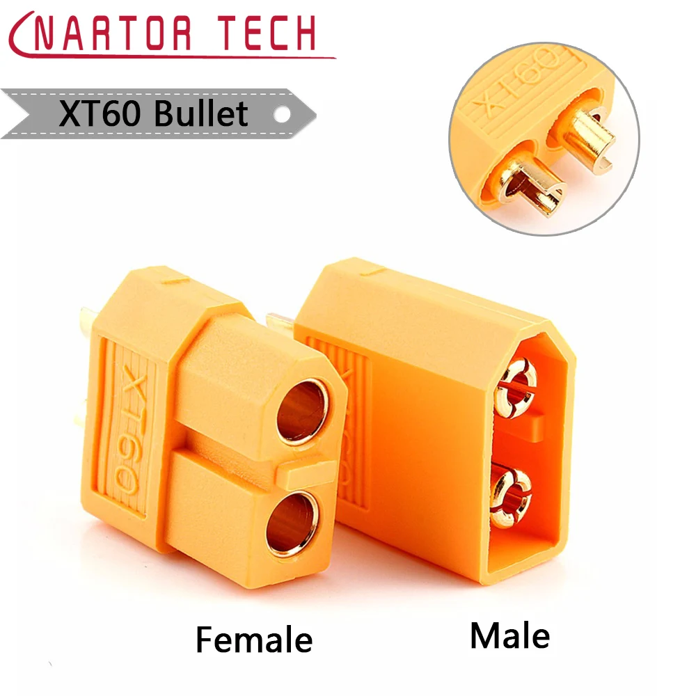 

Nartor RC Wholesale 5 Pair Of XT60 Male Female Bullet Connectors Plugs For RC Lipo Battery Quadcopter Multicopter