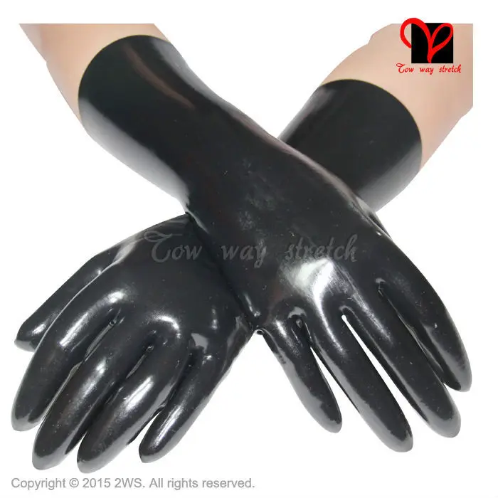 Сексуальные красные латексные короткие перчатки на запястье с пятью пальцами резиновые рукавицы Gummi ручной трико в обтяжку XXXL ST-004