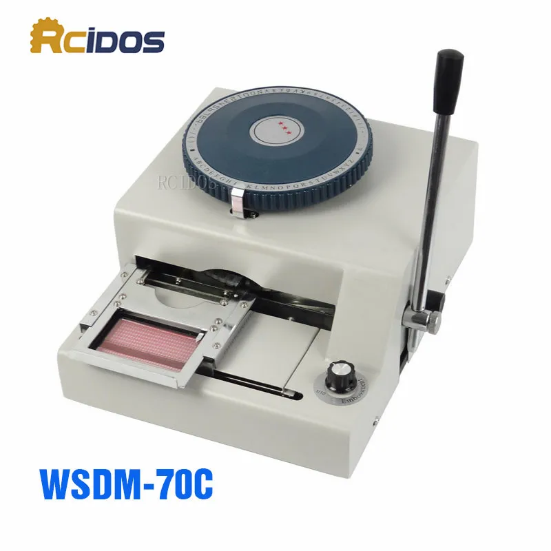 WSDM-70C RCIDOS руководство код принтер, ПВХ машина для нанесения надписей на пластиковые карты, letterpress ротогравюрная печатная машина. имя карты код принтер