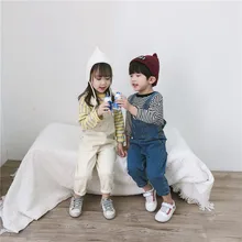 Лидер продаж 20108 года; джинсовые комбинезоны для девочек и мальчиков; детская одежда; джинсовые штаны для малышей