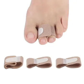 

10pcs/lot Toe Separator Splint Wraps Toe Finger Straightener Hammer Toe Hallux Valgus Corrector Bandage Foot Care Supplies