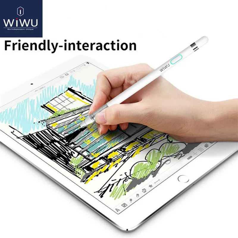 

For apple Pencil, WIWU new stylus capacitance touch Pencil For apple ipad Pro 9.7 Inch For iPhone X XS MAX with retail Packaging