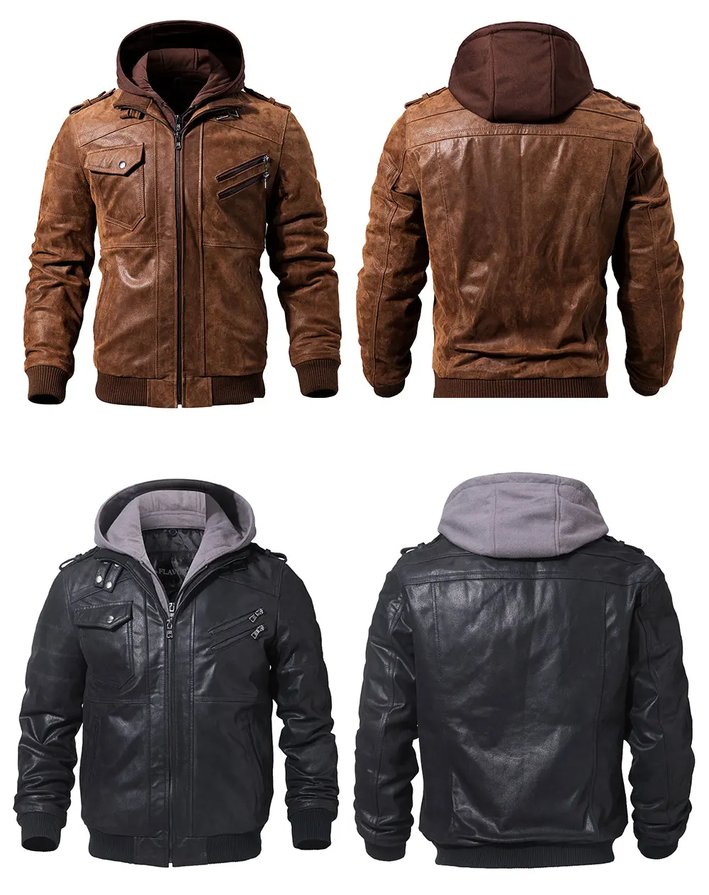 Men’s Real Leather Motorcycle jacket – MY FULL KART