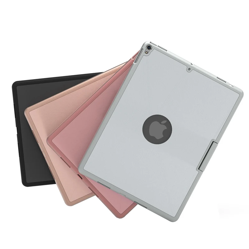 Роскошный 360 вращающийся алюминиевый корпус из сплава для iPad Pro 10,5 A1701 A1709 цветная подсветка беспроводное покрытие клавиатуры Bluetooth+ ручка+ пленка