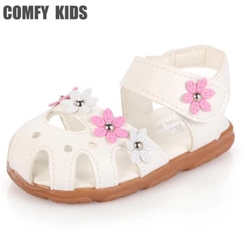 

2019 summer style children shoes baby girls sandals girls shoes baby girl rivets flower sandals soft shoes girls hot selling