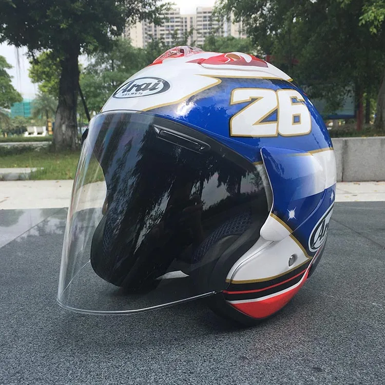 Полушлем для мотоцикла винтажный мотороллер шлем с открытым лицом для мужчин и женщин Casco ретро-шлемы Pare Moto Cascos Para