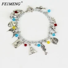 Хогвартс Хоркрукс Шарм браслет Орел Корона браслет шляпа змея «Слизерин» чашки аксессуары браслеты для женщин ювелирные изделия