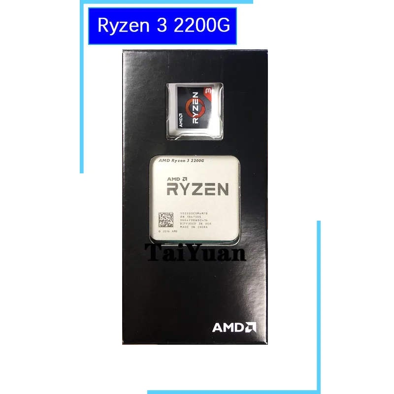 Процессор AMD Ryzen 3 2200G R3 2200G 3,5 GHz четырехъядерный процессор YD2200C5M4MFB Socket AM4