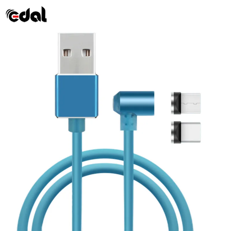 3 in 1 Data Cable L Shape Micro USB Type C Data Cable for iPhone 7 8 X 6S Plus for