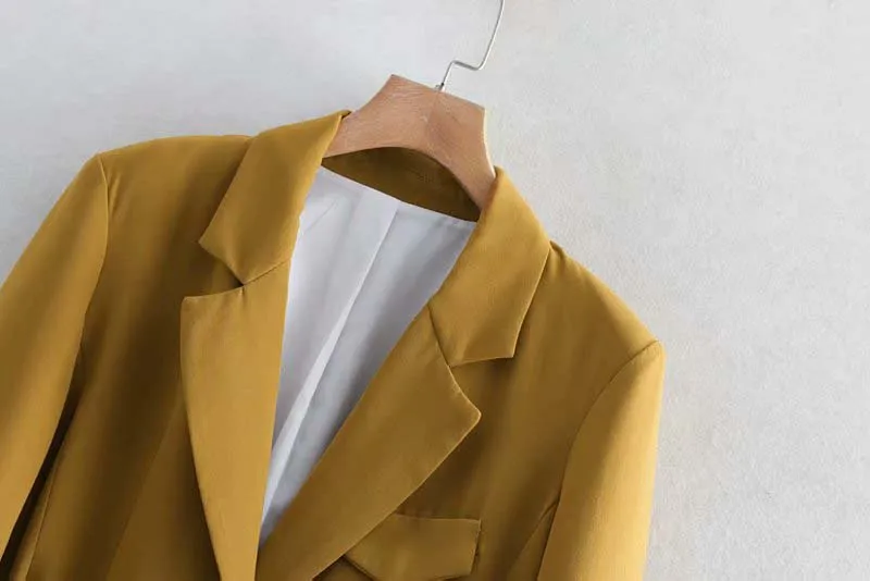 Бренд 2019 г. весенне элегантный Блейзер Для женщин однобортное Офисные женские туфли пальто Верхняя одежда на осень с поясом Для женщин