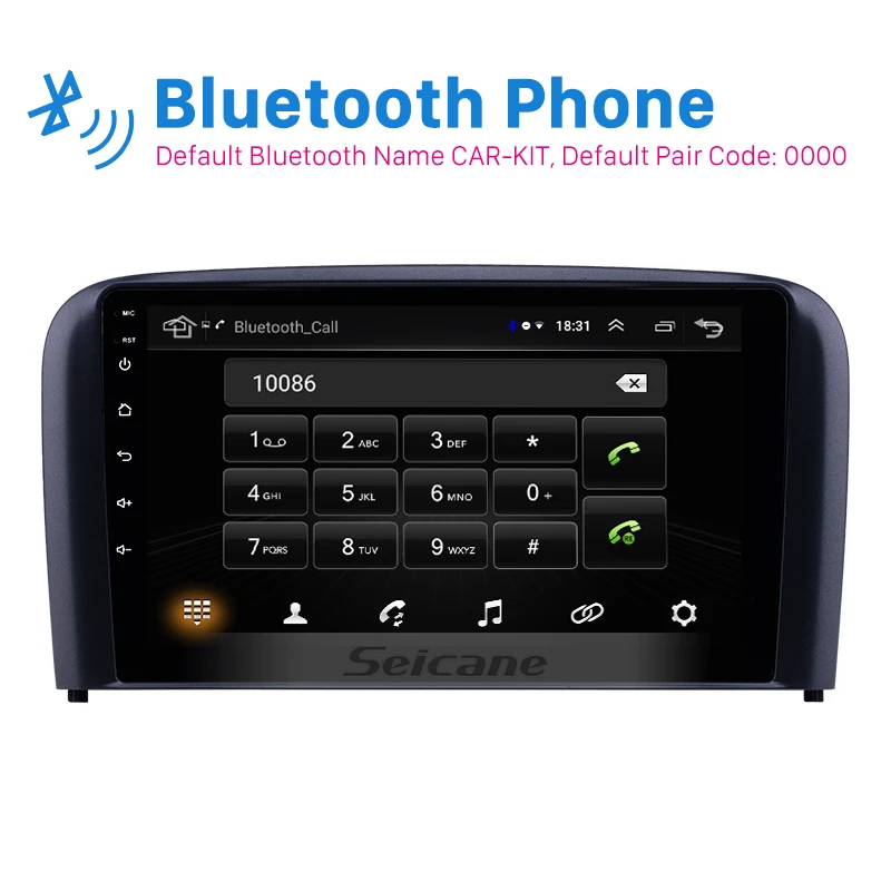 Seicane автомобильный Android 8 1 Navi 2Din HD стерео gps для Volvo S80 2004 2005 2006 блок плеер Поддержка