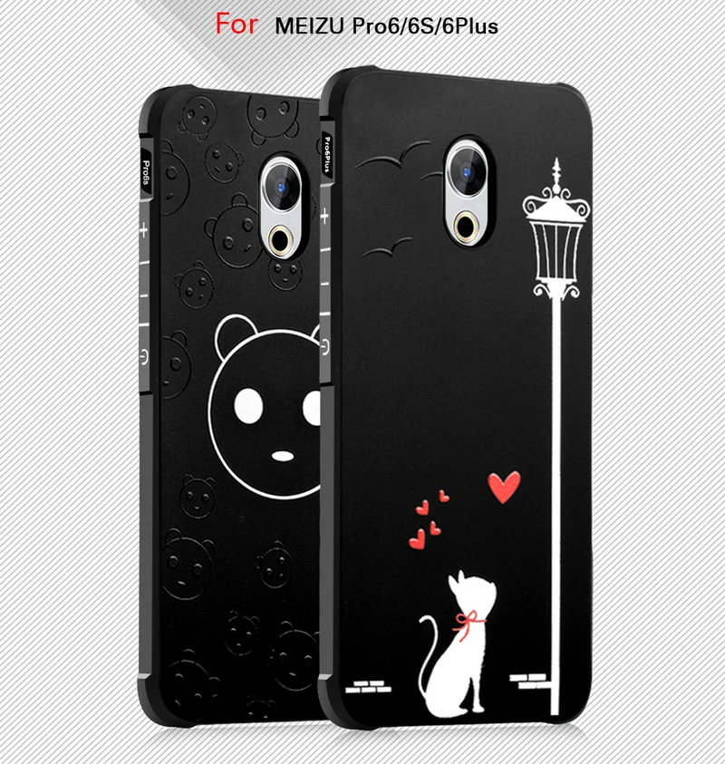 

For Meizu Pro 6 Case / For Meizu Pro 6S / For Meizu Pro 6 Plus Back Cover Anti-knock Silicon Phone Protection Slim Capa Funda