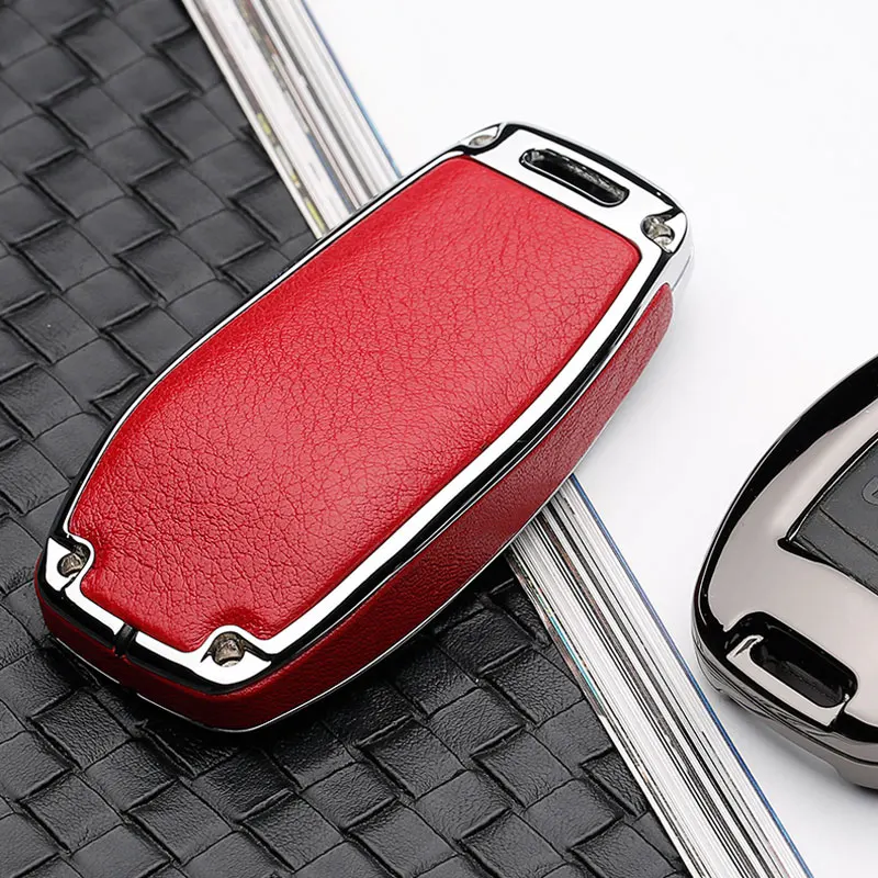 Цинковый сплав+ кожаный чехол для ключей для автомобиля Mercedes Benz V-Class E Class E300 дистанционная Защита Чехол сумка для ключей автомобильные аксессуары