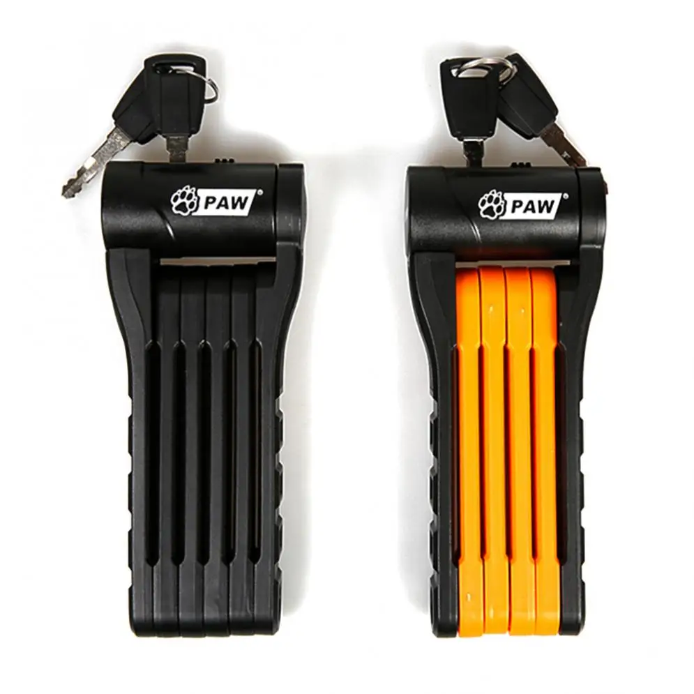 

SAHOO 2 colors Folding Bicycle Lock MTB Bike Lock Special Alloy Steel Foldable Cable Lock Security Motorcycle Anti-Theft Lock