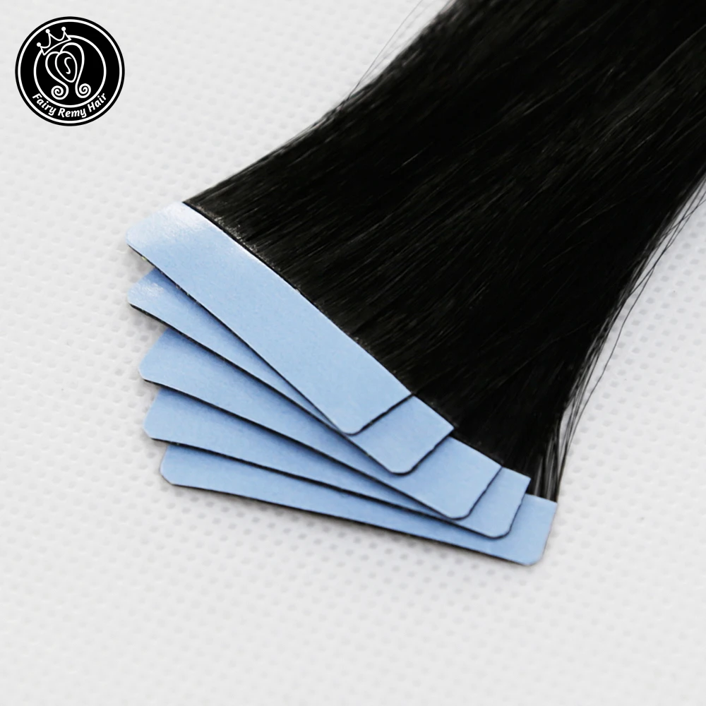 Real Remy Tape In Human Hair Extensions Seamless Skin Weft Salon Samples 5pcs For Testing Hair Fairy Remy Hair 2.0g/pc 10g/pack