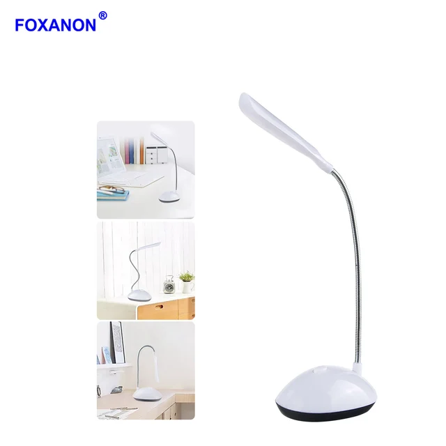 Foxanon Eye Protection Led Book Lights Flexible Push Switch Desk Foxanon Eye Protection Led Book Lights Flexible Push Switch Desk Lamp Battery Ed Children Student Study Reading Lamps