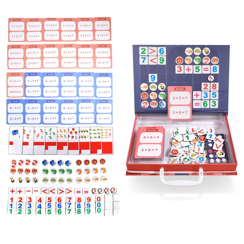  Magnetic Montessori Math Toy Arithmetic Addition Subtraction Mathematics Puzzle Game Educational To - 32980345017