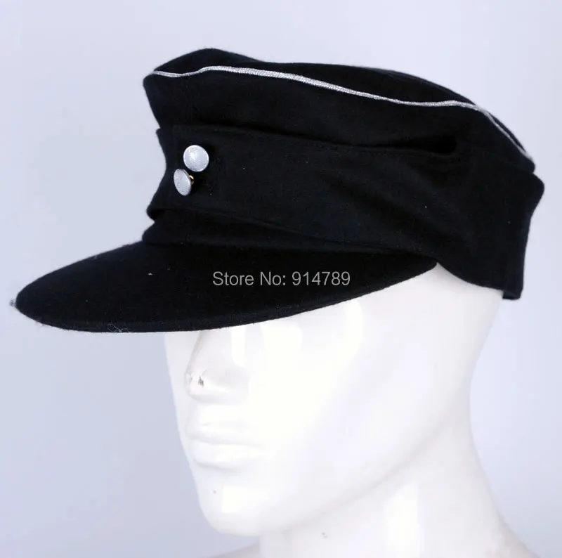 

WWII GERMAN WH ELITE OFFICER PANZER WOOL FIELD CAP SIZE XL-33190