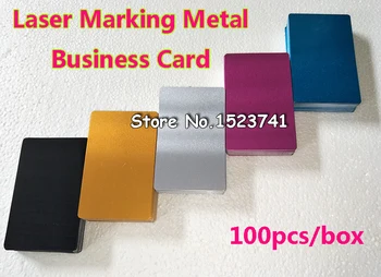 

100pcs Blank sublimation metal name card printing blank business ID card use sublimation ink and paper five colors