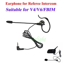 Football Soccer Referee Microphone Headset Earhook Earphone for V6 V4 FBIM Intercom Football Referee Referee Intercom