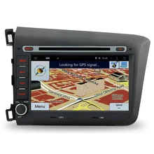 Free Shipping Android 5.1.1 8 Inch Dual Din Car DVD Player GPS System For Honda Civic 2012 2013 Stereo Head Unit Video Player