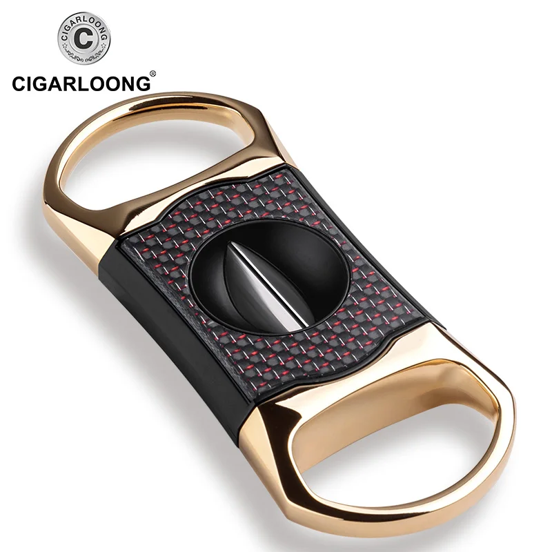 

Luxury Gadgets Portable Dark Grey stainless steel Metal Cigar Cutter Three Color For Choose CLE-30008
