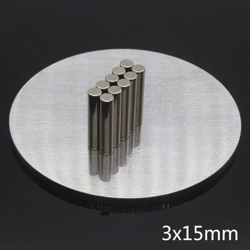 10 шт. 3 мм x 15 мм супер сильный, мощный круглый магнит диаметр 3x15 N35 Неодимовый, неодимовый магнит редкоземельный магнит 3*15 3x15 мм diy игрушки