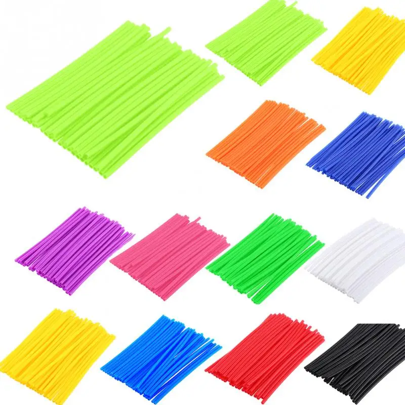

36Pcs Motorcycle Wheel Spoked Protector Wraps Rims Skin Trim Covers Pipe For Motocross Bicycle Bike Cool Accessories 11 Colors