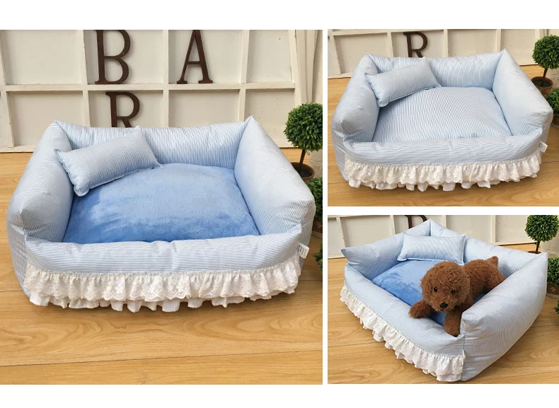 Мягкий и удобный износостойкий безопасный диван для домашних животных, кровать можно снять и помыть хлопок кровать для собак