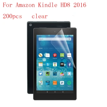 

Transparent Lcd Screen Protector Film for Amazon Kindle HD8 2016 explosion-proof membrane without retail packing 200pcs/lot