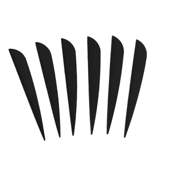 

LGFM-Arrows Vanes 4 Inch Plastic Feather Fletching for DIY Archery Arrows 50 Pack