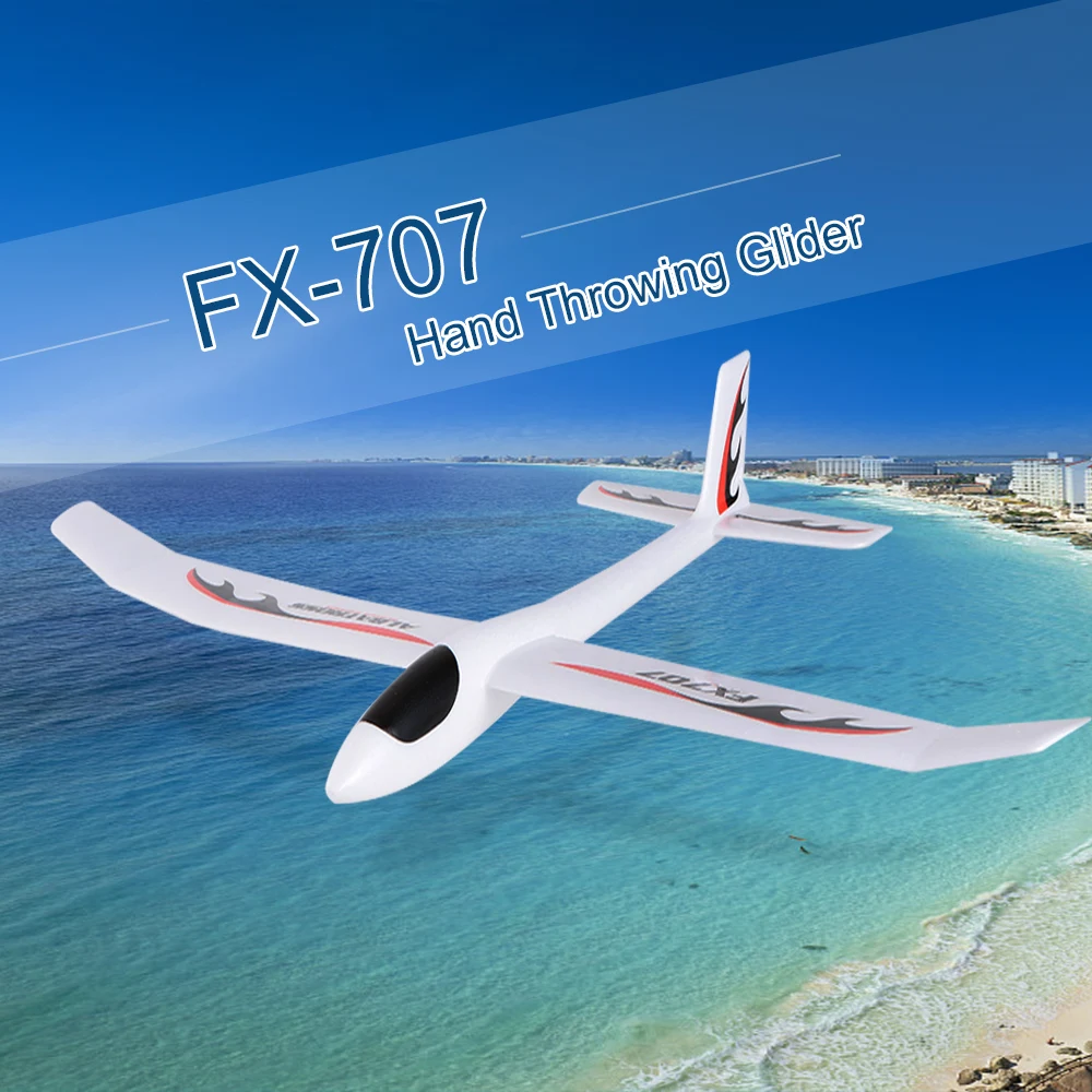

FX-707 1210mm Wingspan RC Aircraft Hand Throwing Glider Fixed Wing RC Racing Airplane Outdoor DIY Toys for Boy