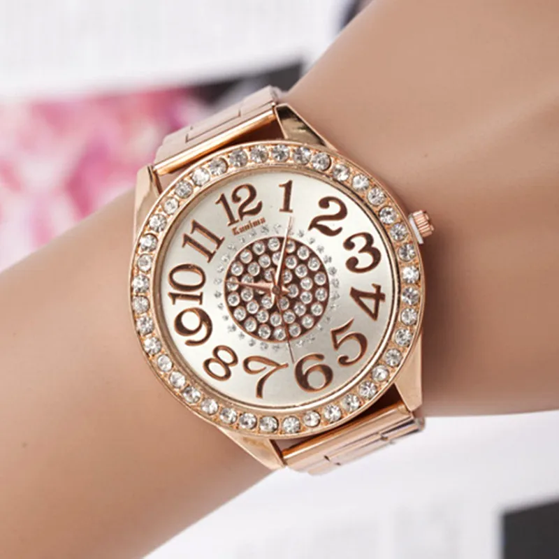 Relogio Feminino New Women watches Crystal Roman Numerals Band Wrist Wach Casual Classy Dress