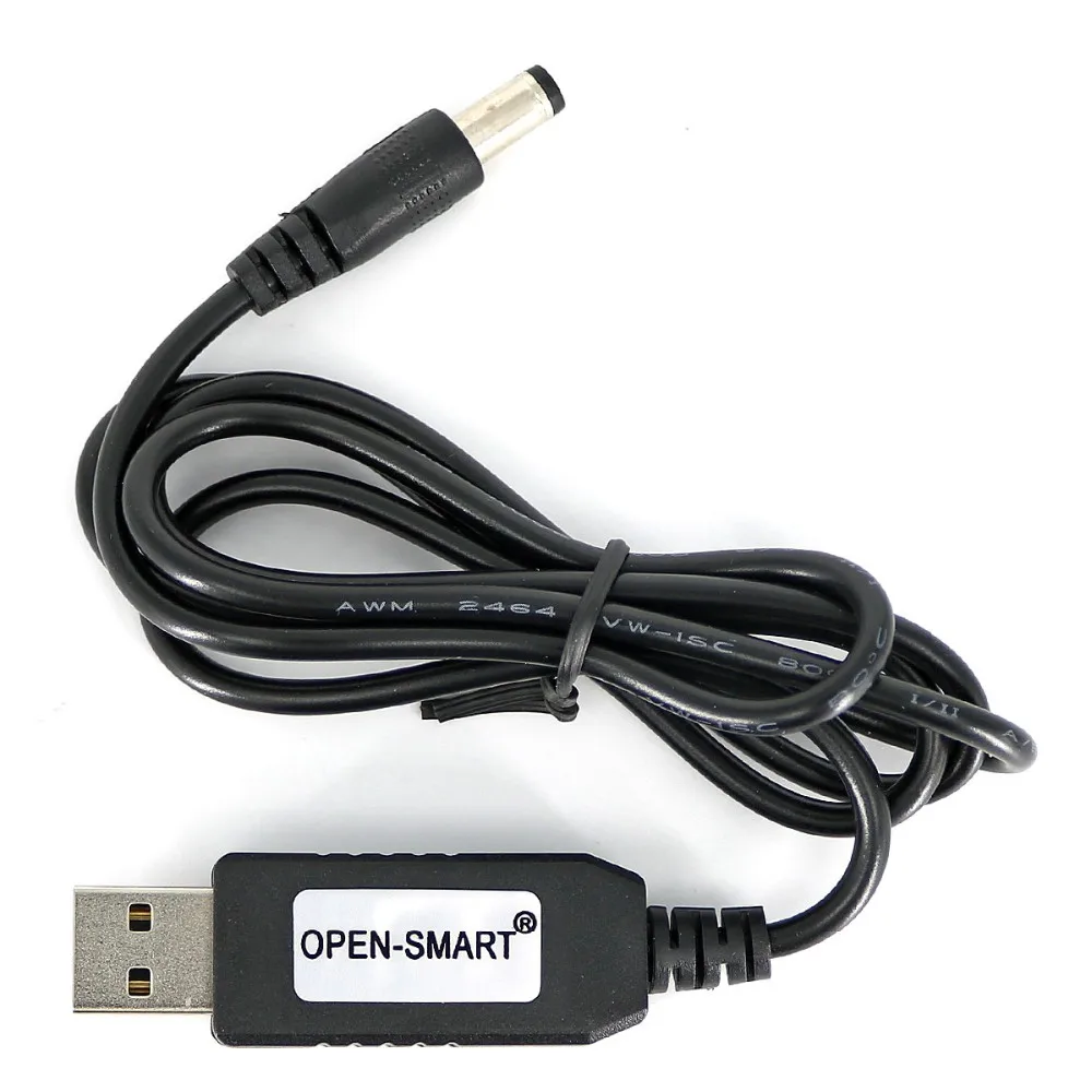 USB 5 В до 9 В DC Адаптеры питания 5.5 мм 9 В DC Jack кабель с повышающий преобразователь модуль для arduino