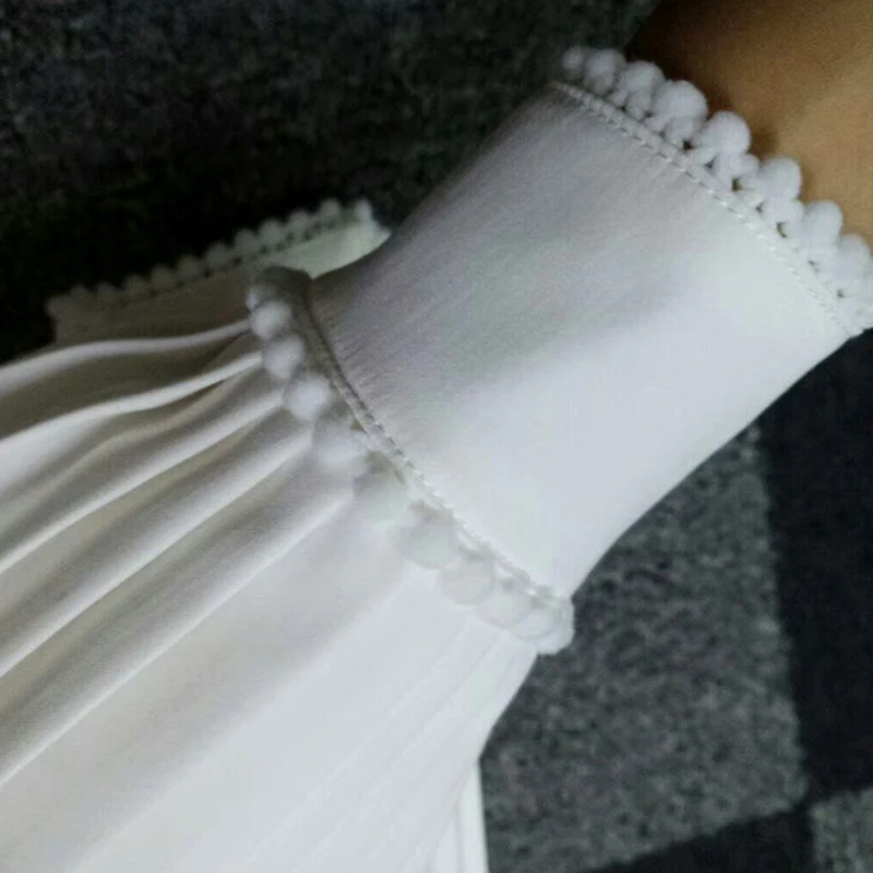 TWOTWINSTYLE плиссированные рукава реглан с перчатками женские оборки белые манжеты весна лето Женские винтажные модные аксессуары