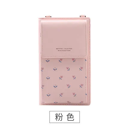pink2 Новинка, Женский кошелек на каждый день, брендовый кошелек для мобильного телефона, большие держатели для карт, кошелек, сумочка, клатч, сумка на ремне через плечо - Цвет: pink2
