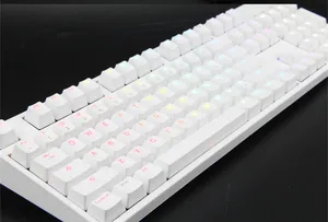 IKBC KBC G104 PBT Double Shot White Translucidus Backlight Backlit Keycaps Key Cap For Mechanical Gaming Keyboard