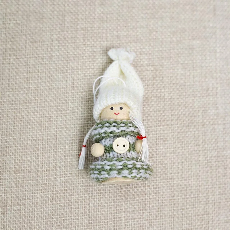 Милый Санта-Клаус, снеговик, кукла, украшения, подвески, Рождественская елка, висячие украшения для дома, свадьбы, рождественские, вечерние, декор 62373 - Цвет: H