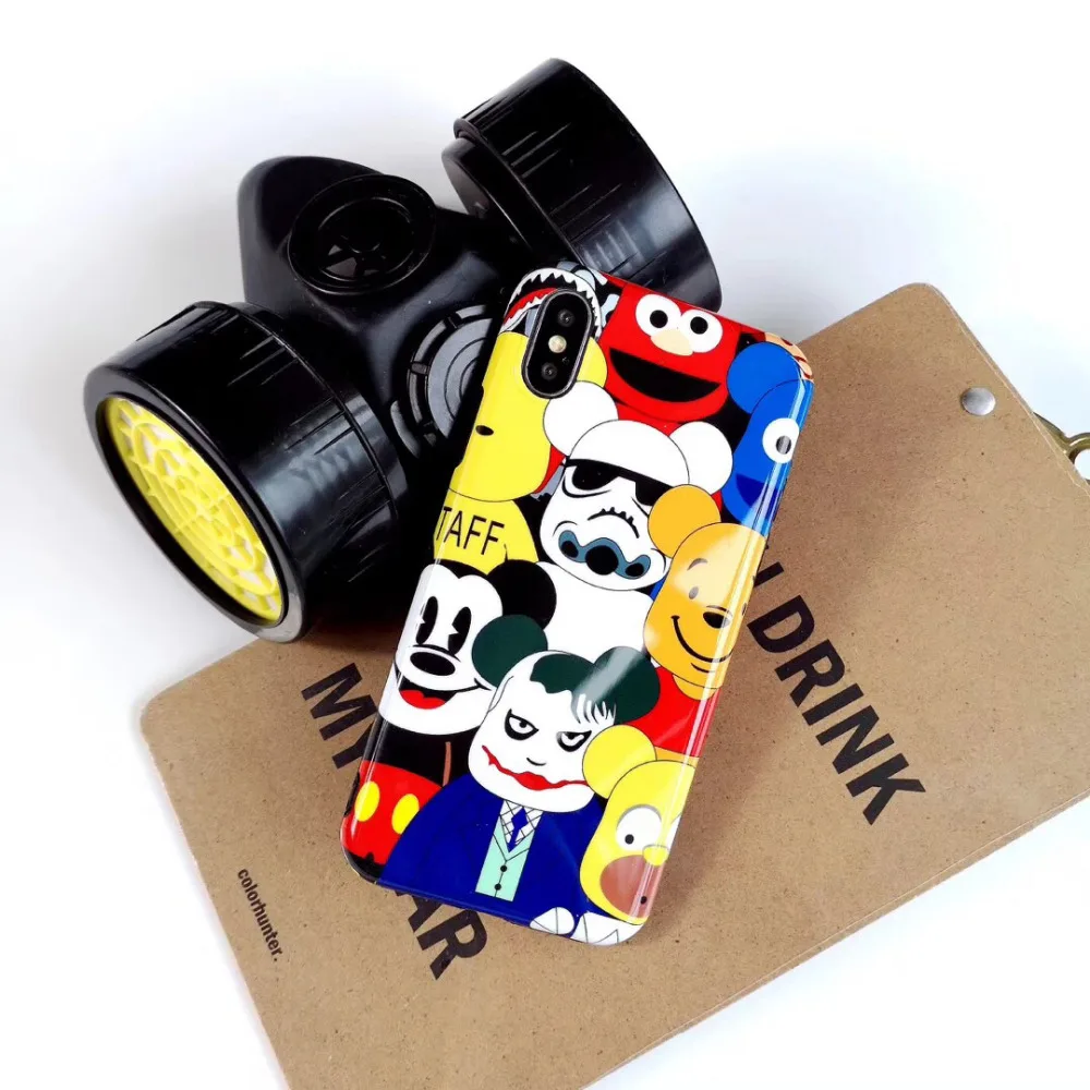 

maosenguoji lovely Cartoon collection funny IMD Mobile Phone Case for iphone 6 6s 6plus 7 7plus 8 8plus X 10 fashion Couple case