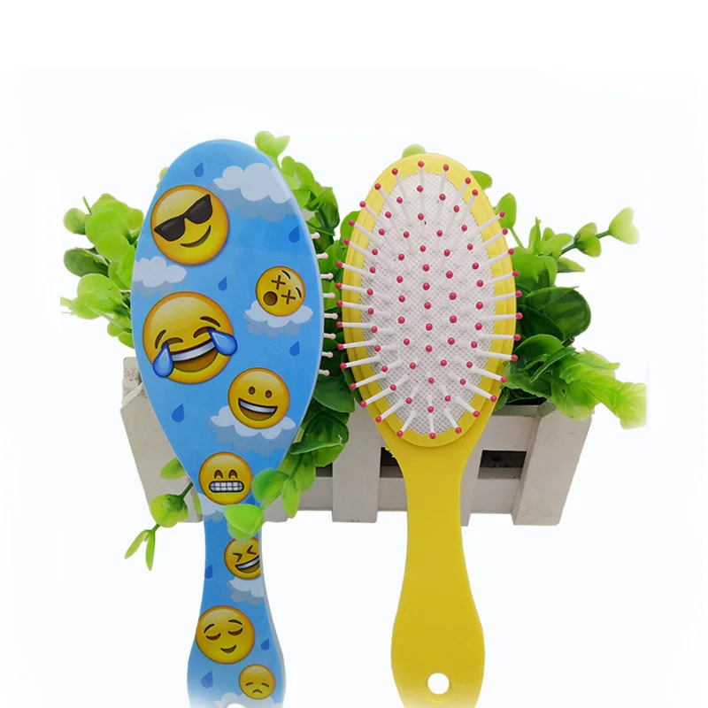 

Cartoon Emoje Hair Brush Comb Brushes Hair Care SPA Massager Comb For Children
