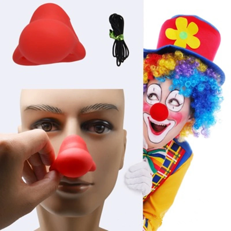 10 шт./лот губка/резиновый шар красный волшебный клоунский нос для веселья маски для празднования Хэллоуина/Декор для детского дня рождения игрушки подарки