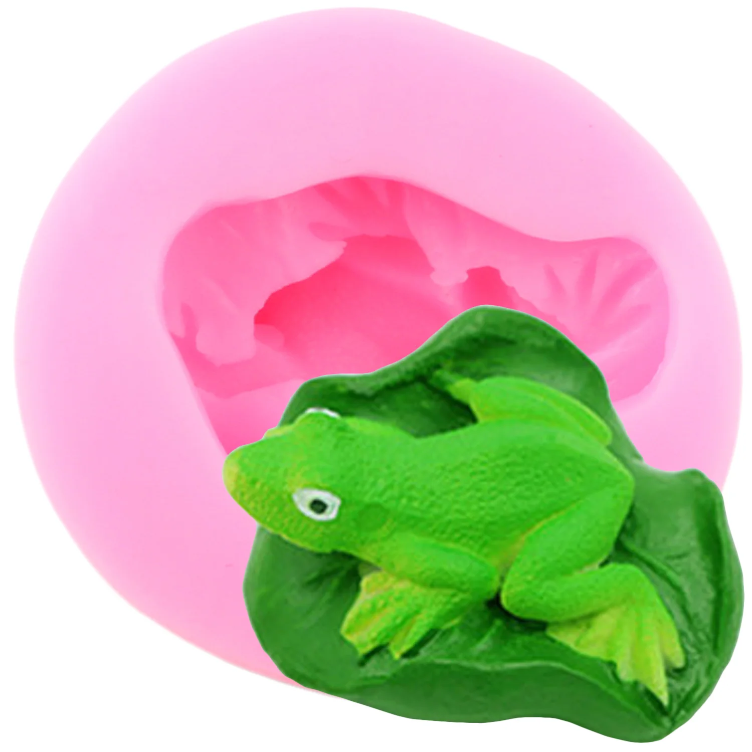 

3D Lotus Leaf Frog Silicone Mold Sugar Craft DIY Cake Decorating Tools Fondant Baking Chocolate Candy Polymer Clay Molds