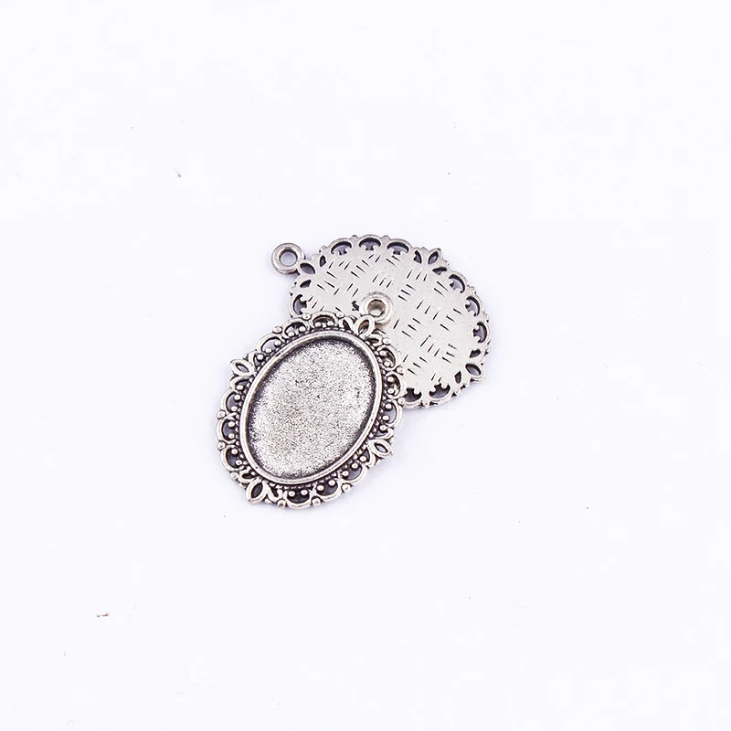Подвеска в виде цветка с одной петлей 18 х13 мм|jewelry finding|diy jewelrybezel blank |
