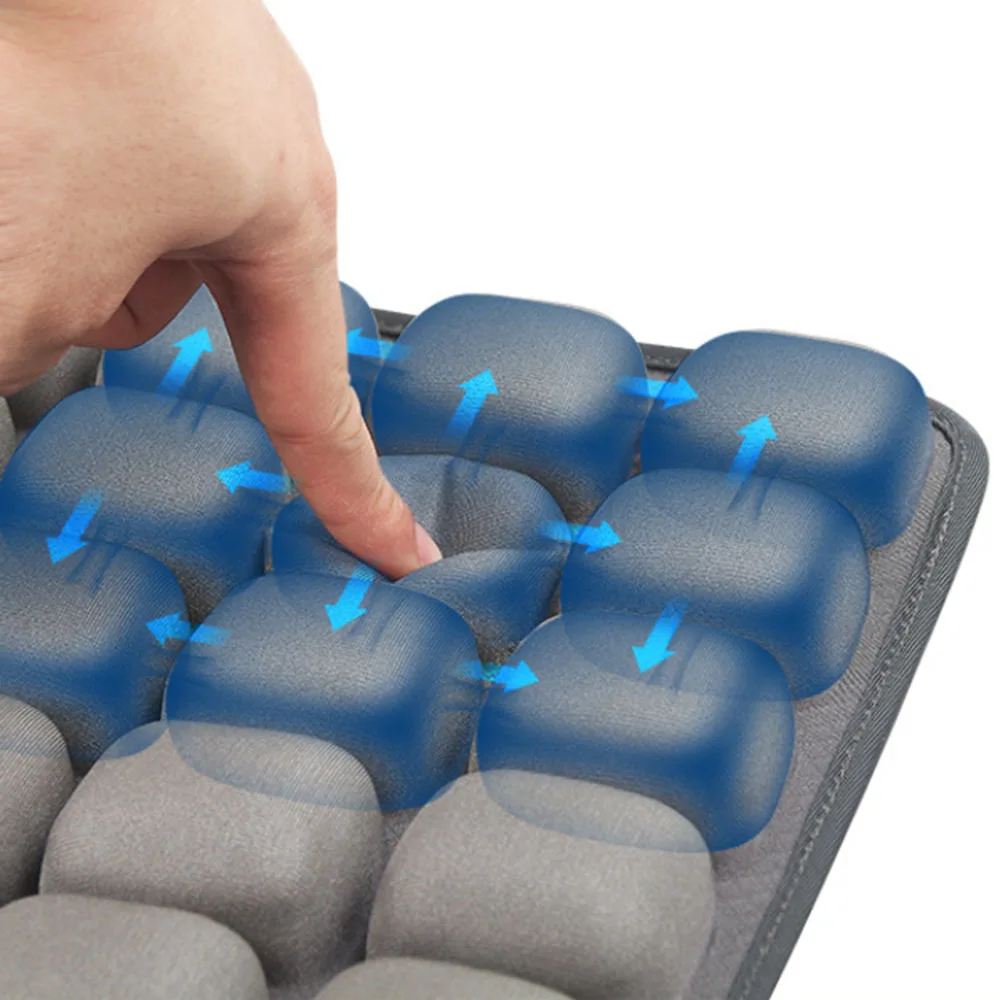 Najtaniej 3D TPU samochodowa poduszka masująca na krzesło oddychająca ochraniacz na krzesło uniwersalna antypoślizgowa mata na siedzenie samochodowe