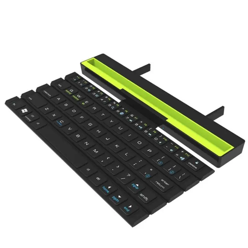 

Scoll Design Wireless Bluetooth Keyboard with Bracket Black Ultra Slim Keyboard for APPLE Android iOS Android Windows
