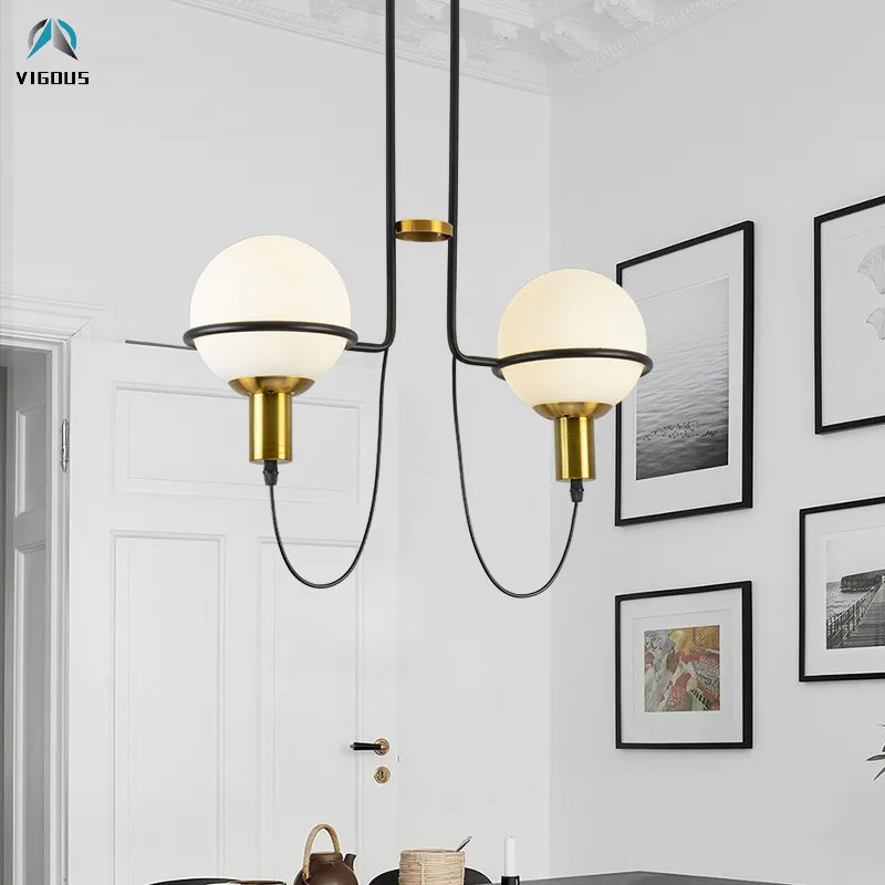 Современная Асимметричная металлическая светодиодная люстра E27 Lustre Luminarias