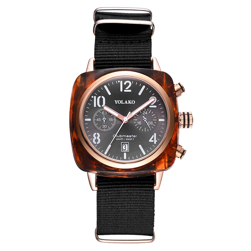 Mens Watches Top Brand Luxury Complete Calendar Waterproof Nylon Strap Quartz Watch Male Army Military Watch Relogio Masculino