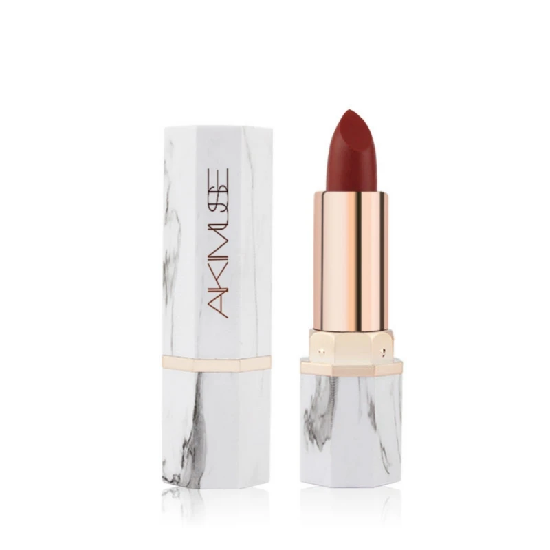 

White Jade Marble Lipstick For Res Lips Makeup Brand 2019 Waterproof Long Lasting Velvet Matte Lip Sticks Set Hot!