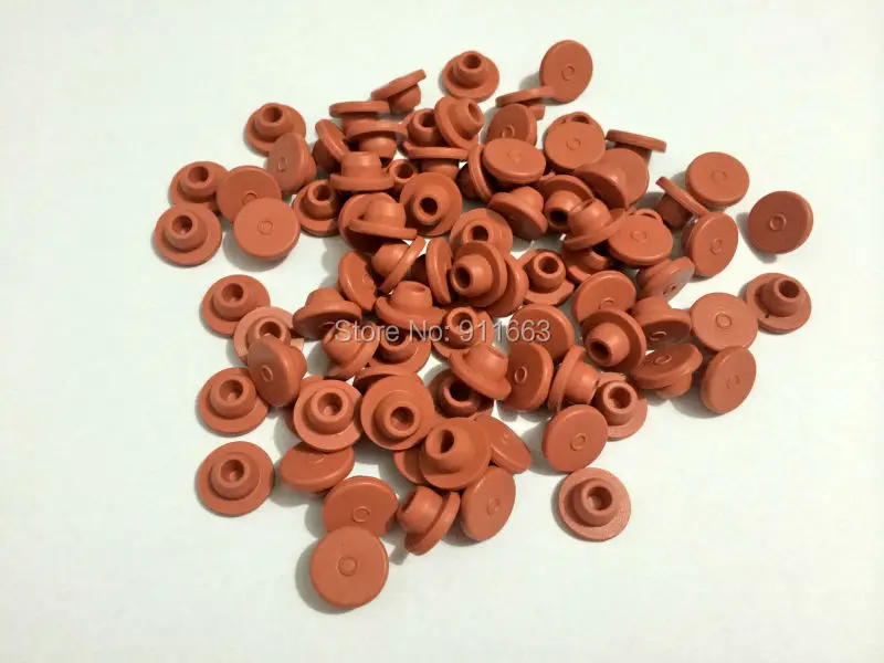 13mm, 200pcs! Red Color Butyl rubber stopper medical rubber for vials